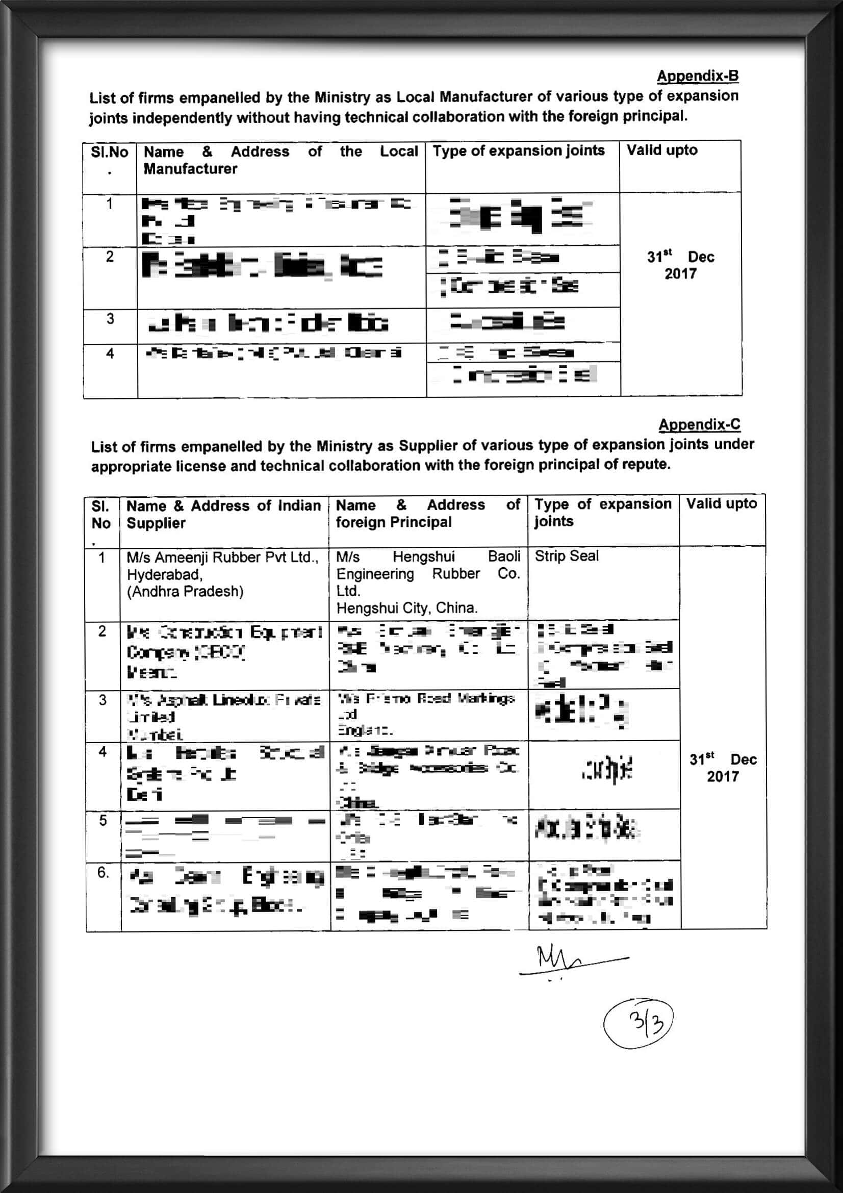 Ameenji Certification